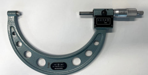 Mitutoyo 159-216 Combimike Digital Counter Outside Micrometer, 5-6"/127-152.4mm Range, .0001"/0.01mm Graduation *USED/RECONDITIONED*