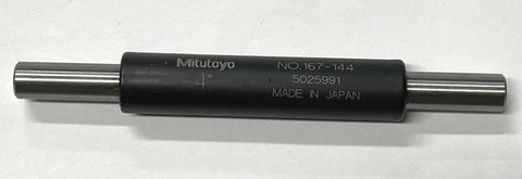 Mitutoyo 167-144 Micrometer Standard Bar, 4" Length *USED*