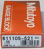 Mitutoyo 611105-521 Rectangular Steel Individual Gage Block, .05", ASME Grade 00 *CLEARANCE