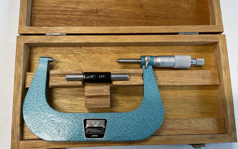 Fowler Japan Point Micrometer, 3-4" Range. .001" Graduation *USED/RECONDITIONED*