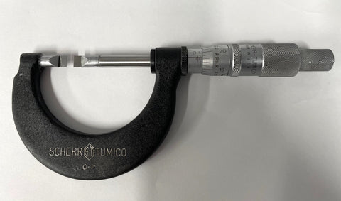 Scherr Tumico 07-0010-12 Blade Micrometer Tubular Frame, 0-1" Range, .0001" Graduation *USED/RECONDITIONED*