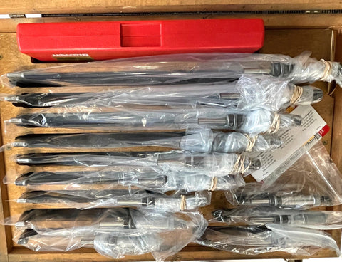 Starrett ST436 Outside Micrometer Set, 0-12" Range, .0001" Graduation with Mitutoyo Standards*USED/RECONDITIONED*