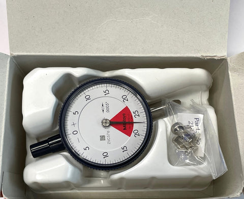 Mitutoyo 2909S-62 Dial Indicator, 0-.04" Range, .0005" Graduation *NEW - Open Box Item*