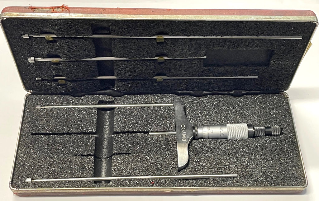 Starrett 445AZ-6RL Depth Micrometer, 0-6" Range, .001" Graduation *USED/RECONDITIONED*