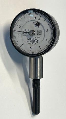 Mitutoyo 1925T-10 Series 0 Compact Type Dial Indicator, 0-.025″ Range, .0001" Graduation *USED/RECONDITIONED*