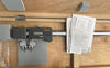 Mitutoyo 552-193-10 Digimatic Carbon Fiber Interchangeable Jaw Caliper, 0-40"/0-1000mm Range, .0005"/0.01mm Resolution with 07CZA039 Centerline Interchangeable Jaws *NEW - Open Box Item*