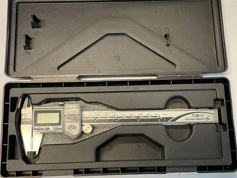 Mitutoyo 500-735-10 Digimatic Caliper with Carbide OD Jaws, 0-6"/0-150mm Range, .0005"/0.01mm Resolution *USED/RECONDITIONED*