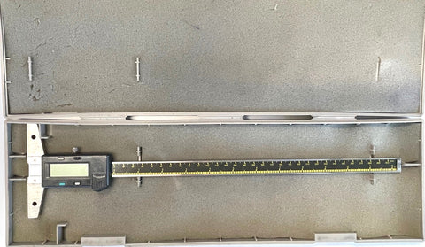 Mitutoyo 571-213-10 ABSOLUTE Digimatic Depth Gage, 0-12"/0-300mm Range , .0005"/0.01mm Resolution *USED/RECONDITIONED*