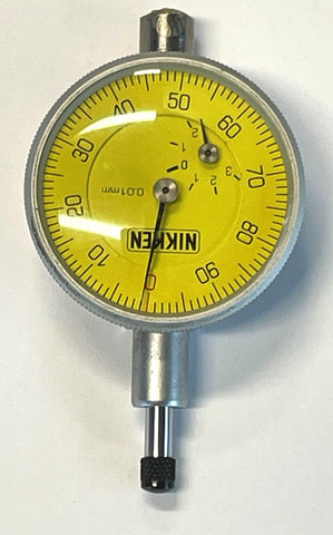 Nikken Japan 9HP-DG Dial Indicator,  0-5mm Range, 0.01mm Graduation *NEW - Open Box Item*