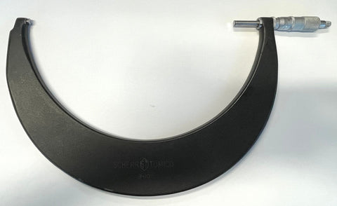 Scherr-Tumico 04-0010-14 Tubular Frame Outside Micrometer, 9-10" Range, .0001" Graduation *USED/RECONDITIONED*