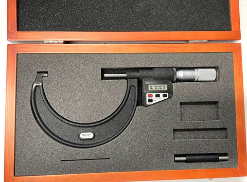 Starrett 733XFLZ-4 Electronic Micrometer, 3-4"/76-101mm Range, .00005"/ 0.001mm Resolution *DEMO*