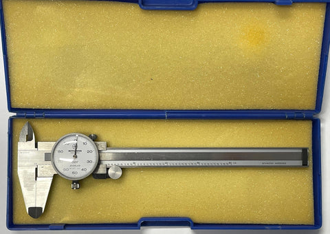 Mitutoyo 505-637 Dial Caliper, 0-6" Range, .001" Graduation *USED/RECONDITIONED*