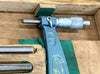Mitutoyo 104-204 Interchangeable Anvil Outside Micrometer Set, 30-36" Range, .001" Graduation (Broken Case) *USED/RECONDITIONED*