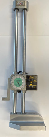 Mitutoyo 192-106 Dial Height Gage with Digital Counter, 0-300mm Range, 0.01mm Graduation *USED/RECONDITIONED*