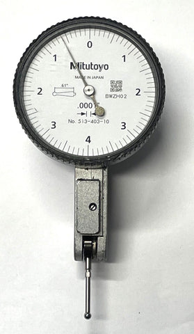 Mitutoyo 513-403-10 Dial Test Indicator, .008" Range, .0001" Graduation *USED/RECONDITIONED*