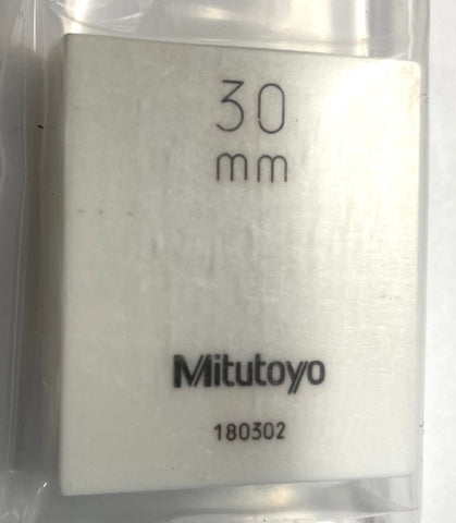 Mitutoyo 613673-521 Rectangular Ceramic Individual Gage Block, 30mm, ASME 00 *NEW - Open Box Item*