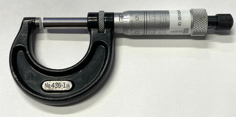 Starrett T436XRL-1 Outside Micrometer, 0-1" Range, .0001" Graduation *USED/RECONDITIONED*