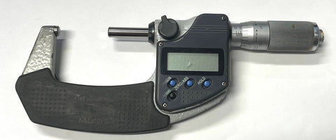 Mitutoyo 293-331-30 Digimatic Micrometer, 1-2"/25-50mm Range/ .00005"/0.001mm Resolution *MODIFIED* *USED/RECONDITIONED*