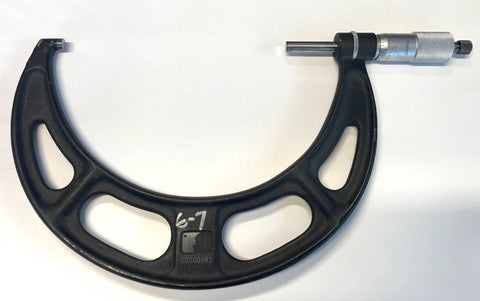 Starrett T436XRL-7 Outside Micrometer, 6-7" Range, .0001" Graduation *USED/RECONDITIONED*