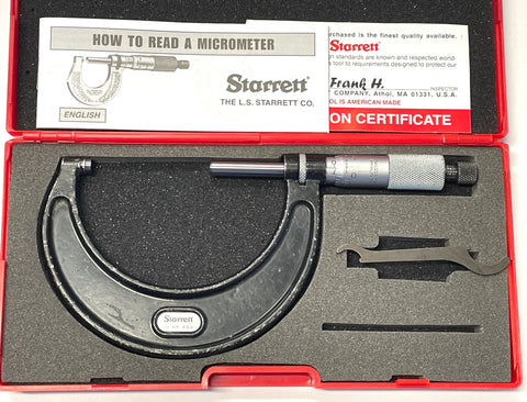 Starrett 436XRL-3 Outside Micrometer, 2-3" Range, .001" Graduation *USED/RECONDITIONED*