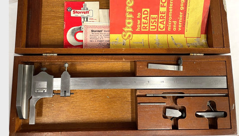 Starrett No. 454 Vernier Height Gage, 0-12" Range, .001" Graduation *USED/RECONDITIONED*