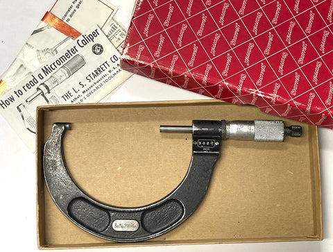 Starrett T216XRL-4 Outside Rolling Digital Micrometer, 3-4" Range, .0001" Graduation *USED/RECONDITIONED*