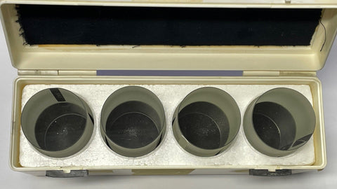 Fowler 53-682-404 Set of 4 Quartz Optical Flats, 2.0" Diameter, 3.567"-3.582" Thickness *USED*