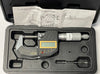 Mitutoyo 211-701 Metric Digimatic Micrometer, 0-25mm Range, 0.001mm Resolution *USED/RECONDITIONED*