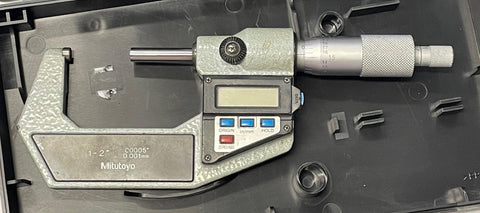 Mitutoyo 293-722-10 Digimatic Micrometer, 1-2"/25-50mm Range, .00005"/0.001mm Resolution *USED/RECONDITIONED*