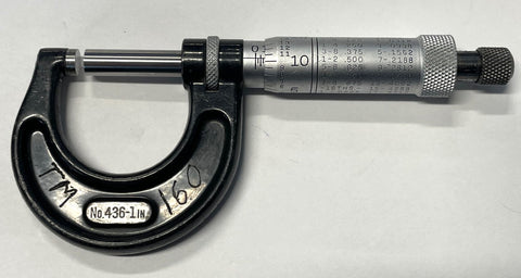 Starrett 436RL-1 Outside Micrometer, 0-1" Range, .001" Graduation *USED/RECONDITIONED*