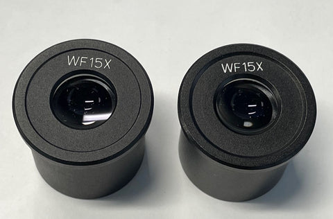 Fowler 53-640-915 Pair of Eyepieces for Stereo Microscope Type, 15X Magnification *NEW - OVERSTOCK ITEM*