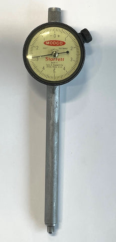 Starrett 81-111J Dial Indicator with 4" Stem, 0-.025" Range, .0001" Graduation *USED/RECONDITIONED*