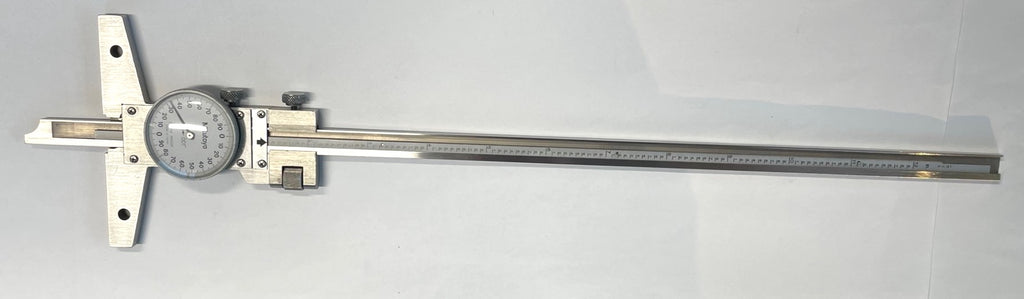 Mitutoyo 527-313 Dial Depth Gage, 0-12" Range , .001" Graduation *USED/RECONDITIONED*