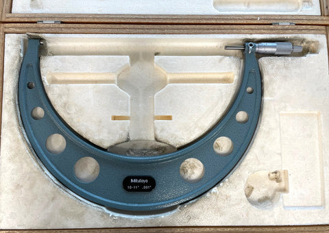 Mitutoyo 103-187A Outside Micrometer, 10-11" Range, .001" Graduation *USED/RECONDITIONED*