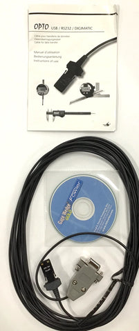 Fowler Sylvac 926.5520.99 OPTO RS 232 Cable  *NEW - Open Box Item*