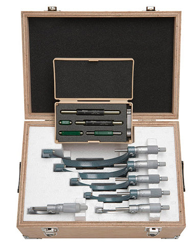 Mitutoyo 103-907-40 Outside Micrometer Set 0-6" Range .0001" Resolution