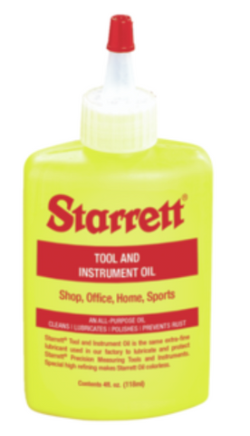 Starrett 1620 Tool and Instrument Oil 4 Fluid Ounces