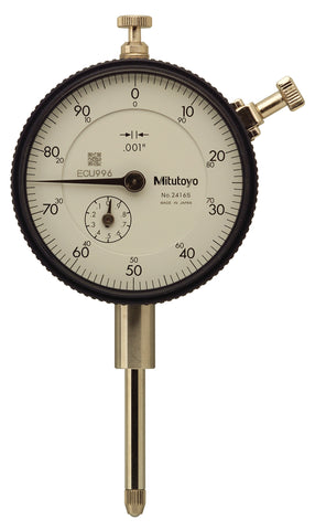 Mitutoyo 2416S Dial Indicator 0-1" Range, .001" Graduation