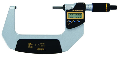 Mitutoyo 293-188-30 QuantuMike Digimatic Micrometer, 3-4" Range, .00005"/0.001mm Resolution