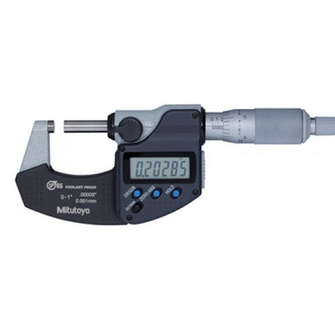 Mitutoyo 293-349-30 Digimatic Micrometer 0-1"/0-25mm Range, .0001"/0.001mm Resolution