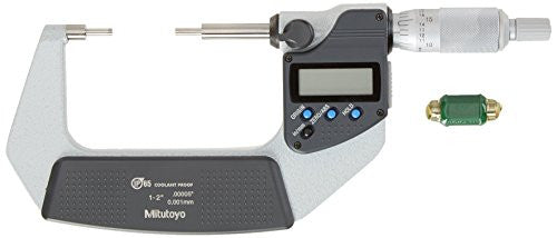 Mitutoyo 331-352-30 Spline Micrometer, 1-2"/25.4-50.8mm Range, .00005"/0.001mm Resolution, Type A