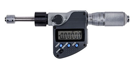Mitutoyo 350-361-30 Plain Flat Micrometer Head, 0-1"/0-25mm Range, .00005"/0.001mm Resolution