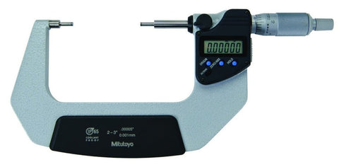 Mitutoyo 331-363-30 Spline Micrometer, 2-3"/50.8-76.2mm Range, .00005"/0.001mm Resolution, Type B
