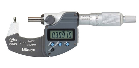 Mitutoyo 395-362-30 Tube Micrometer, 0-1" Range, .00005"/0.001mm Resolution
