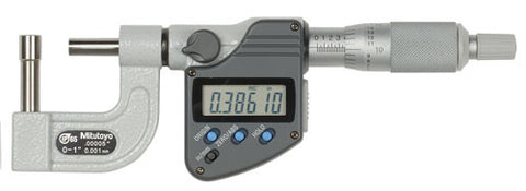 Mitutoyo 395-364-30 Tube Micrometer, 0-1" Range, .00005"/0.001mm Resolution