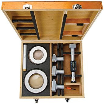 Mitutoyo 468-979 Digimatic Holtest Set, 2-4"/50.8-101.6mm Range, .00005"/0.001mm Resolution, 2.5", 3.5" DIA Setting Ring