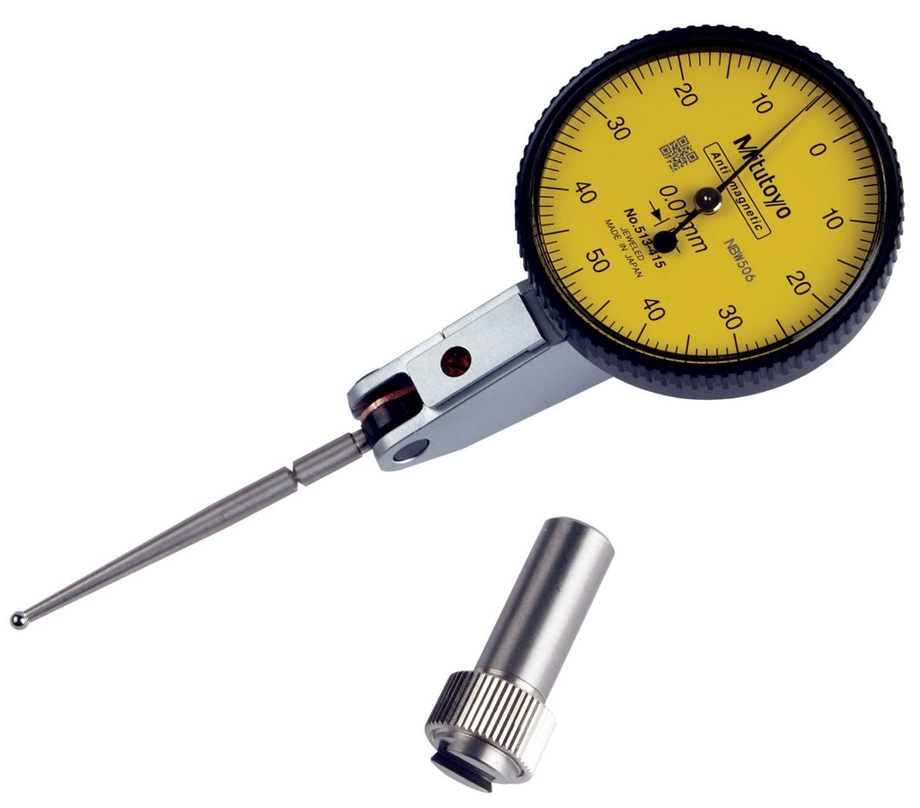 Mitutoyo 513-415-10E Dial Test Indicator 1.0mm Range, 0.01mm Graduation