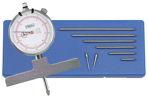 Fowler 52-125-008-0 X-Depth 22 Dial Depth Gage, 0-22"/558mm Range, .001"/0.01mm Graduation