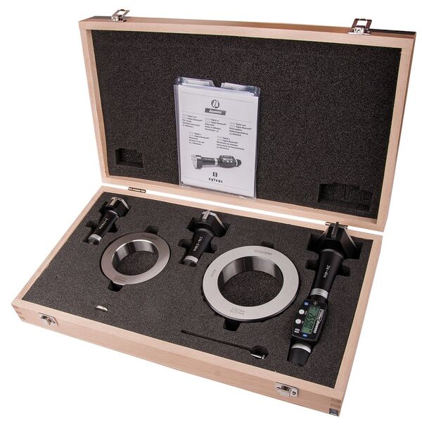 Fowler 54-367-100-BT Bluetooth Electronic Holemike Sets 2-4"/50-100mm Range, .00005"/0.001mm Resolution
