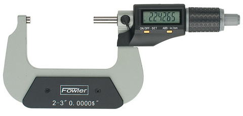 Fowler 54-870-004-0 Xtra-Value II Electronic Micrometer, 3-4/75-100mm Range, .00005"/0.001mm Resolution